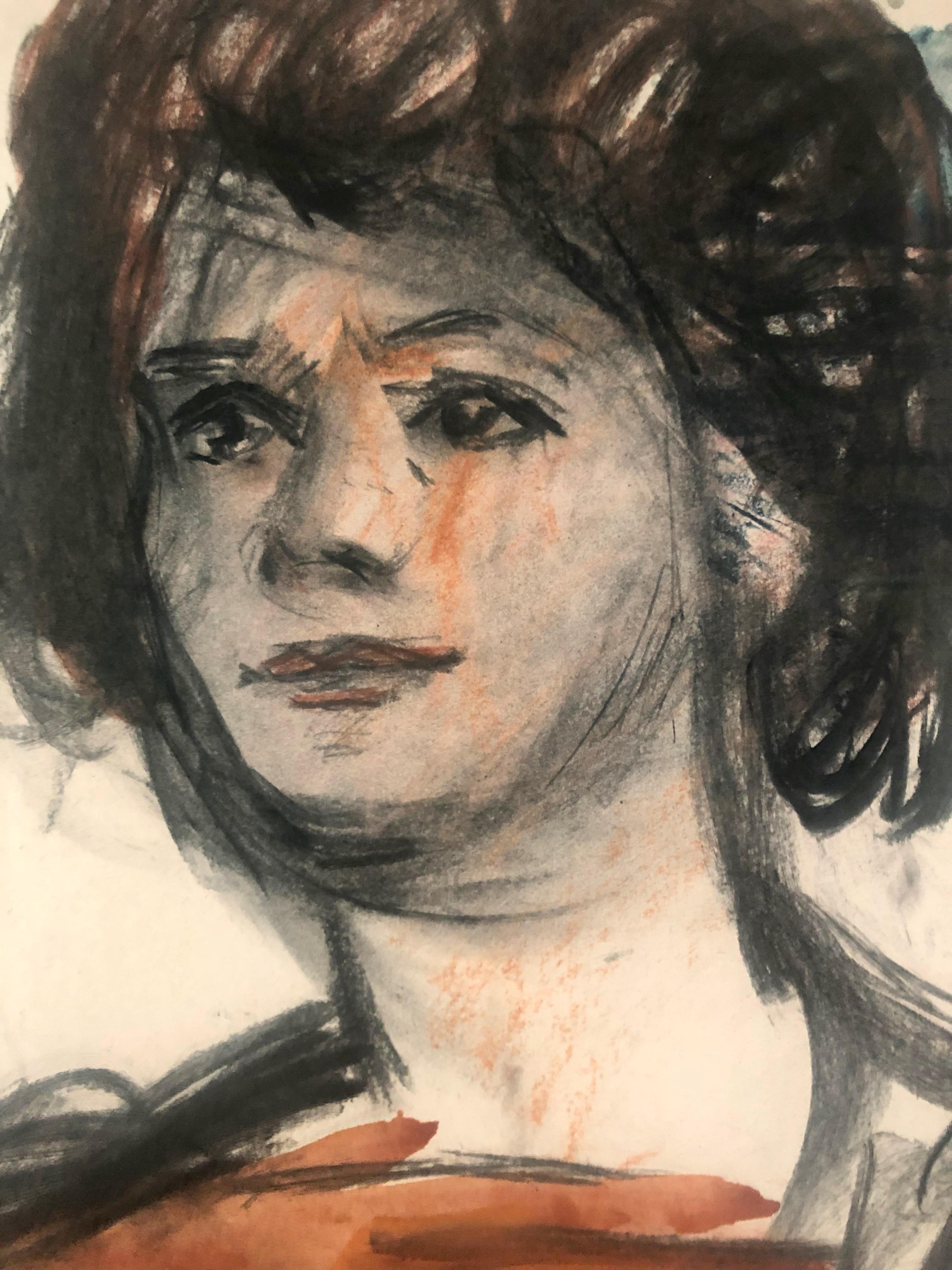 Jeune modèle Portrait expressionniste 
Rutsch est toujours en train de 