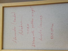 Georgian Contemporary Art by Alexander Sandro Antadze - Plane With Yellow Wings