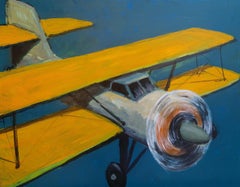 Georgian Contemporary Art by Alexander Sandro Antadze - Plane With Yellow Wings