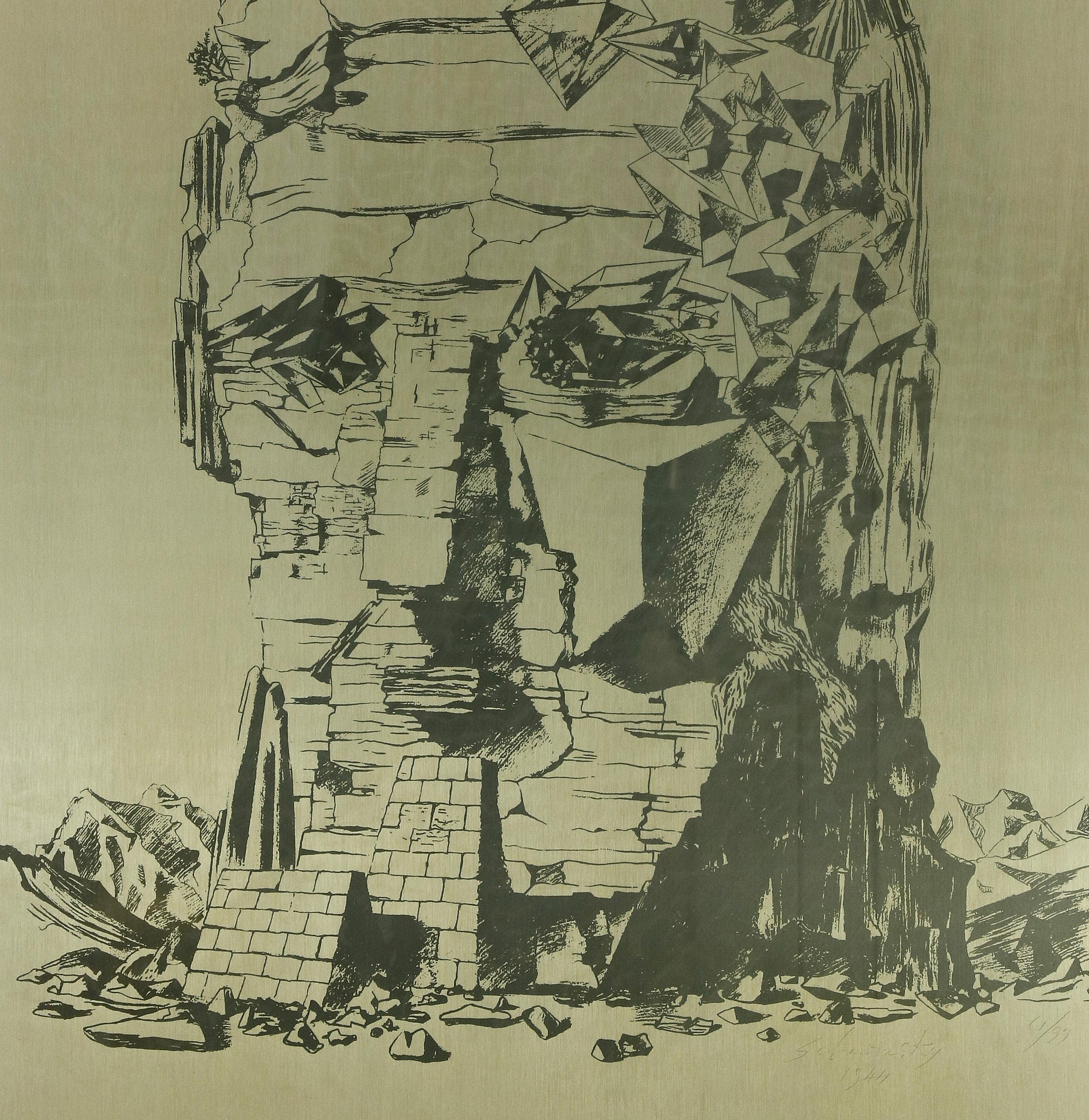 Proscenium - Mixed Media by Alexander Schawinsky - 1944 1