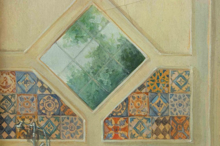 Alexander Sergheev Oriental Bathroom Oil Painting by Alexander