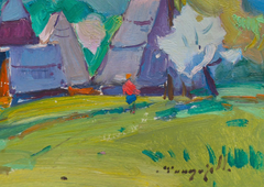 April Light Landscape Impressionism Original Oil Painting
