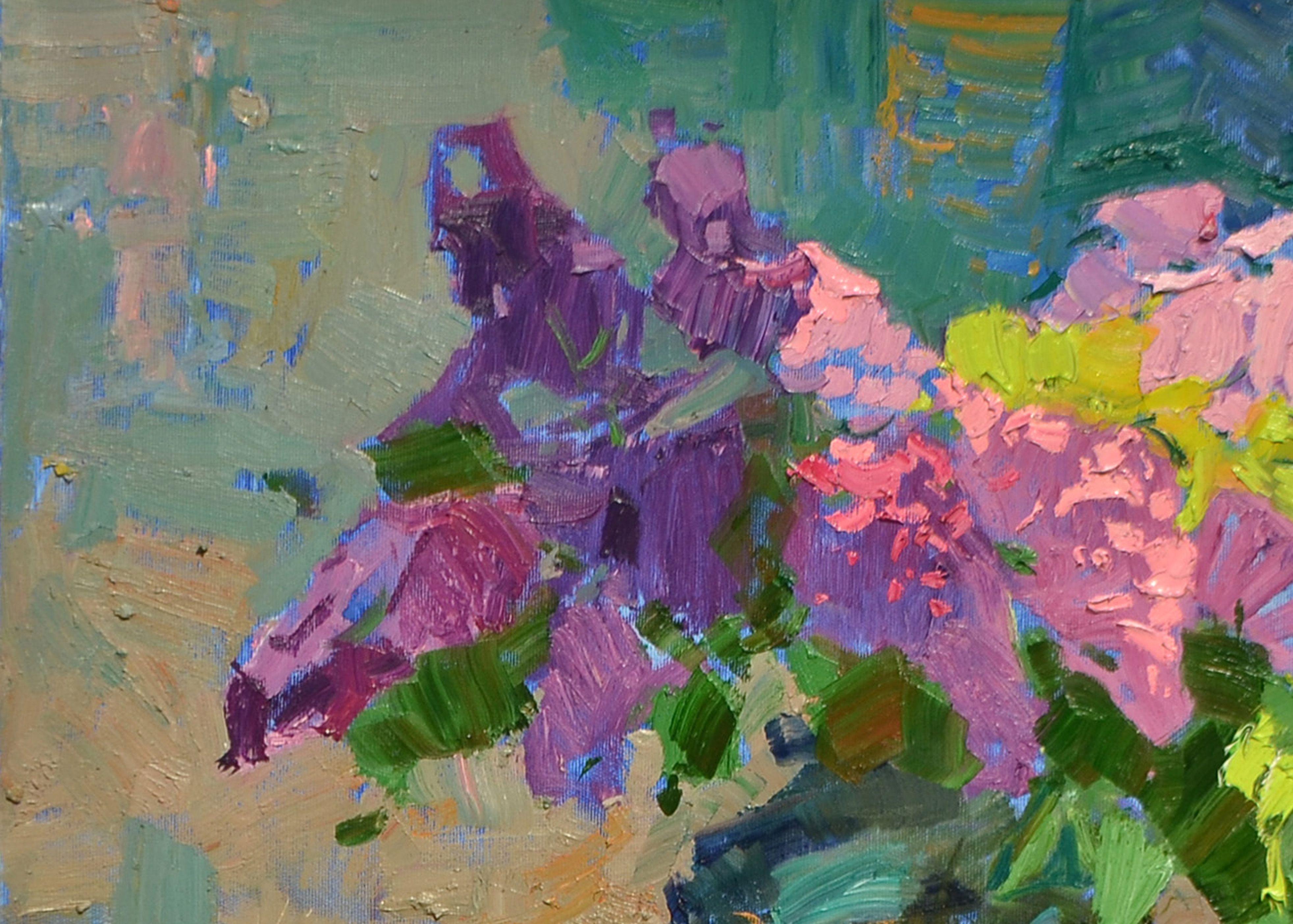 A fragrant bouquet, Painting, Oil on Canvas For Sale 2