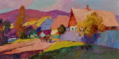 Ein Picturesque Corner. Stuzhytsya, Gemälde, Öl auf MDF-Tafel