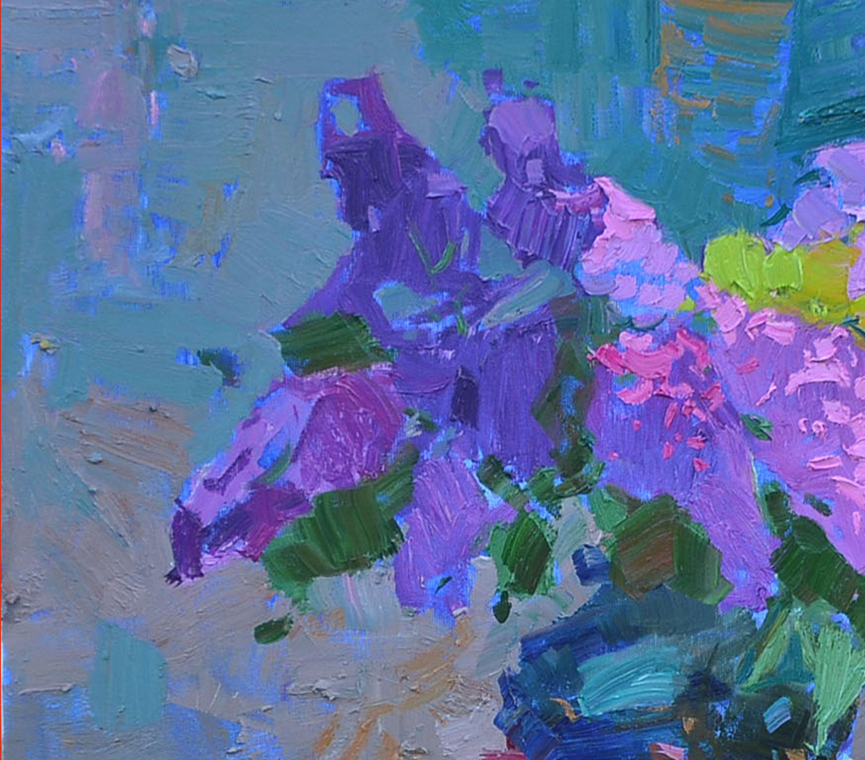 Beauty in bunches, Painting, Oil on Canvas For Sale 1