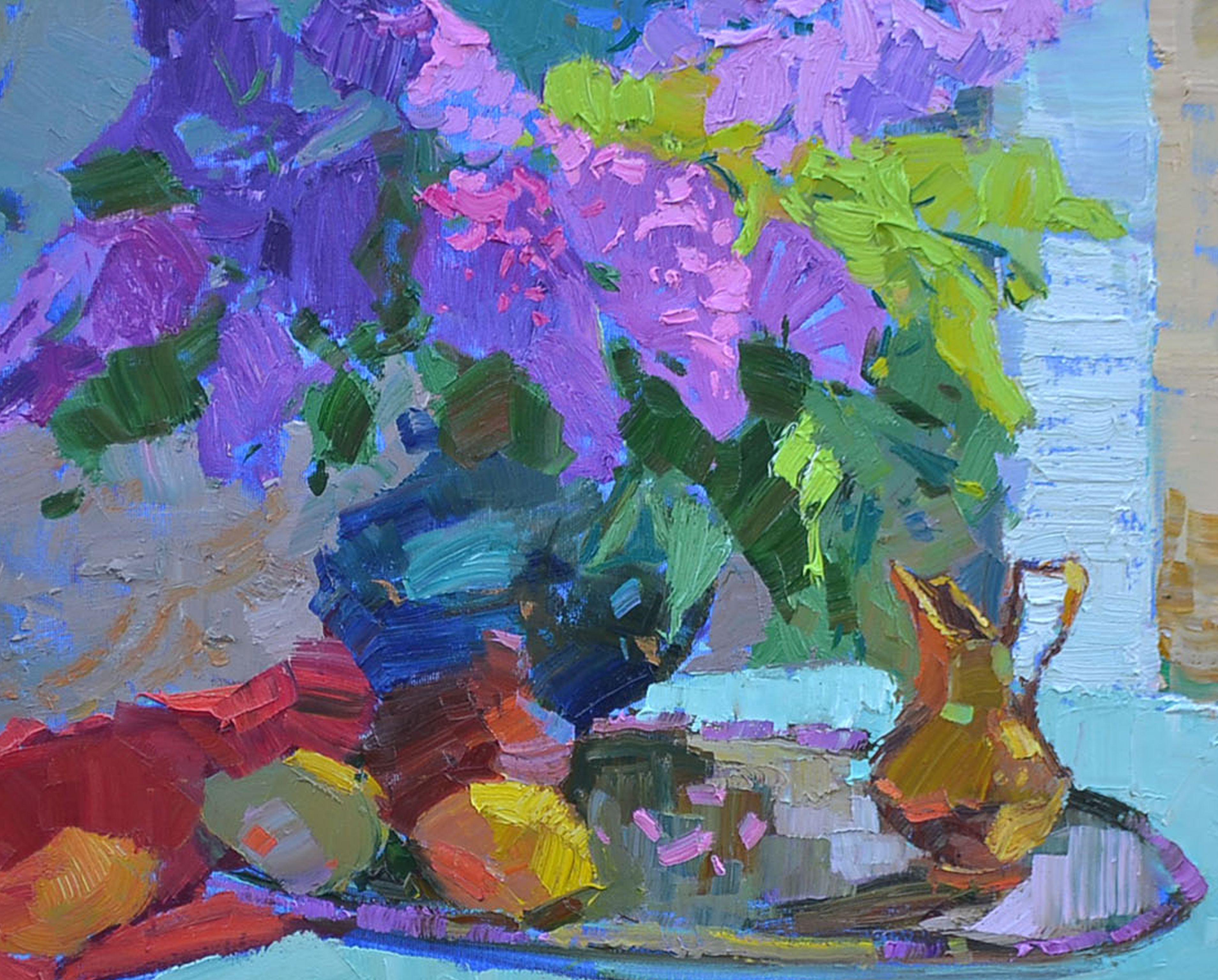 Beauty in bunches, Painting, Oil on Canvas For Sale 3