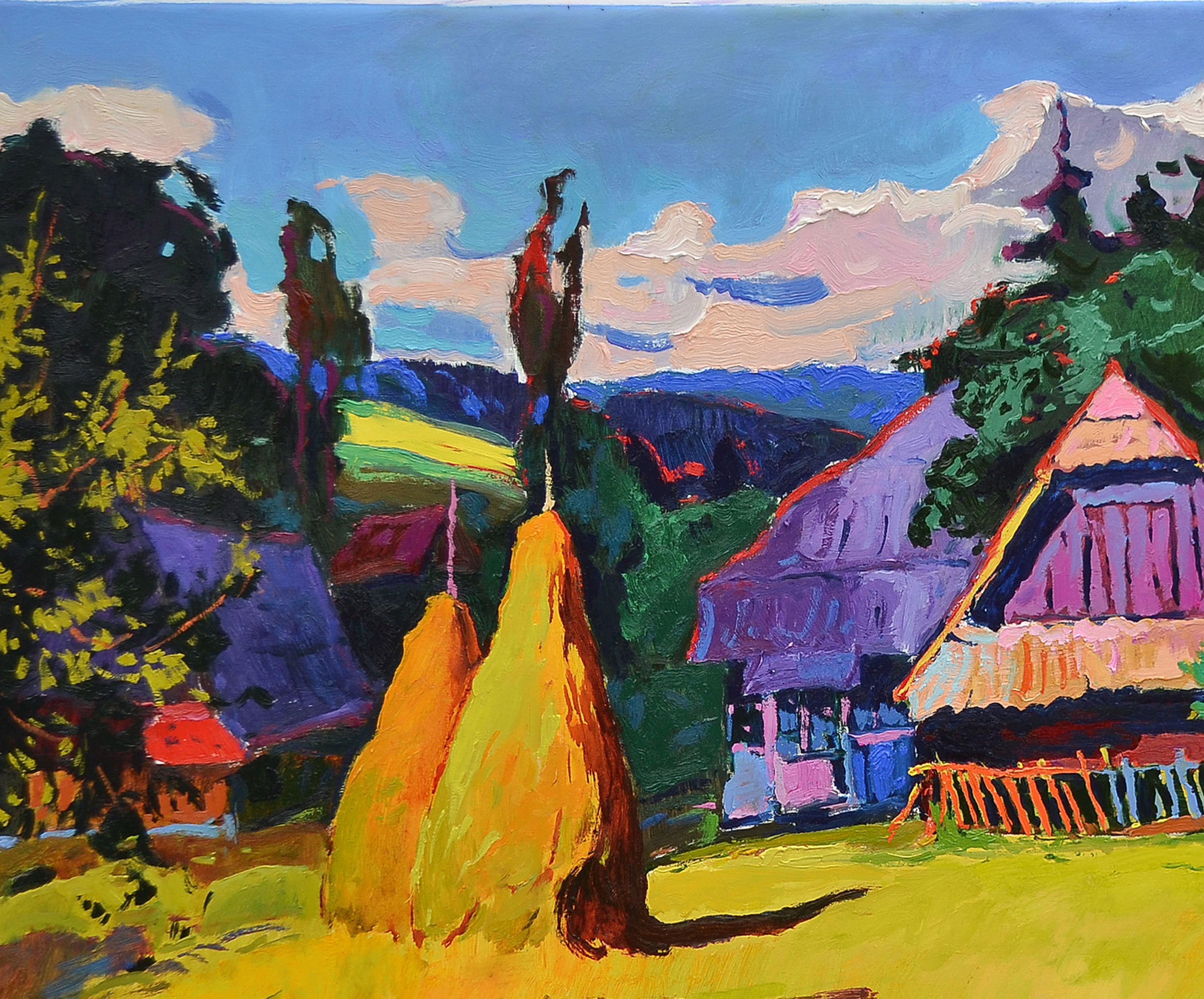 Pittura: Olio su tela  Originale: Opera d'arte unica nel suo genere  Dimensioni: 110 L x 85 H x 2 P cm  Cornice: Non incorniciato  Pronto per essere appeso: No  Imballaggio: Viene spedito arrotolato in un tubo :: Pittura :: Impressionista :: Questo