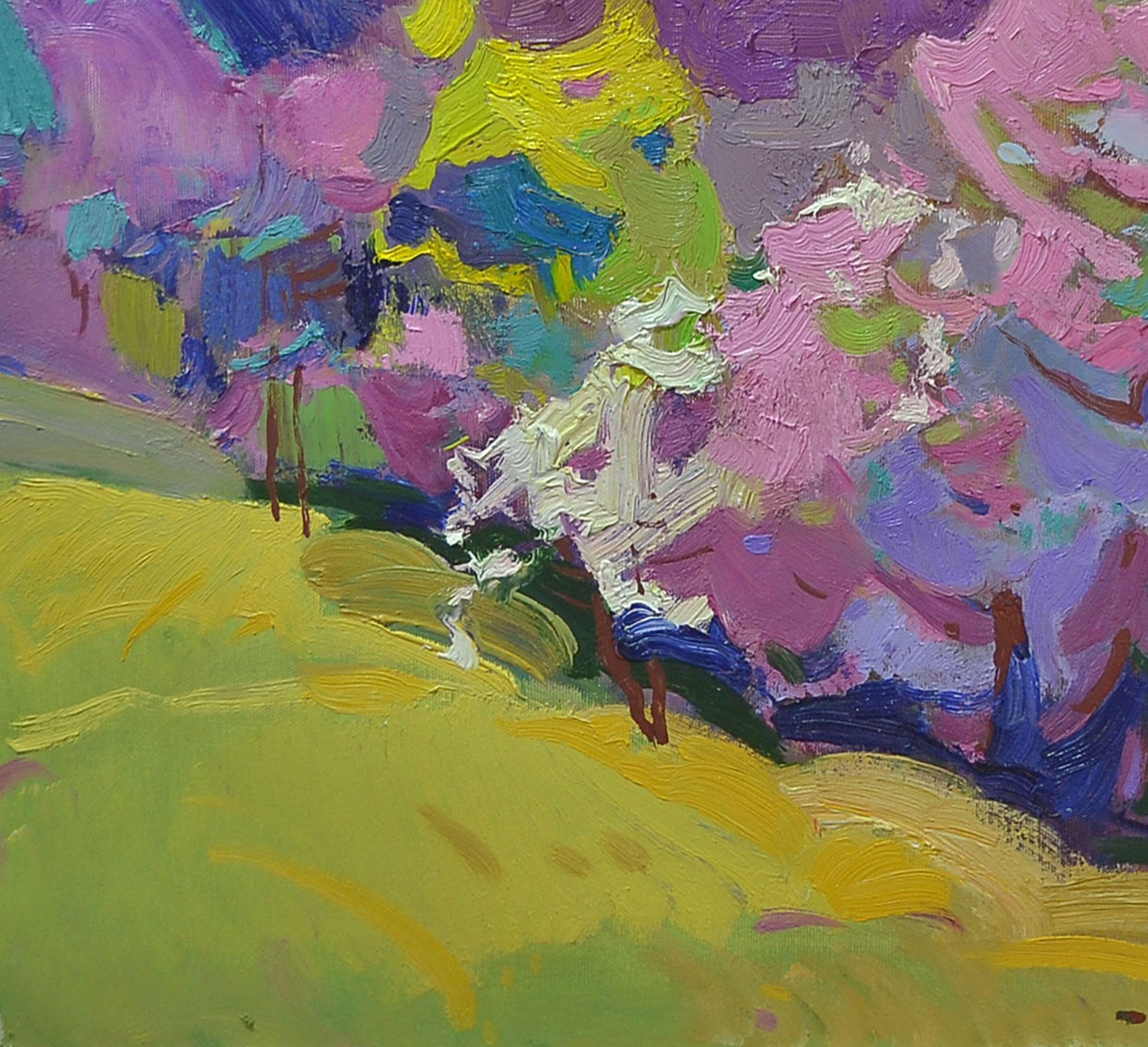 Colorful colors of spring, Painting, Oil on Canvas For Sale 3