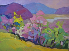 Colorful colors of spring, Painting, Oil on Canvas