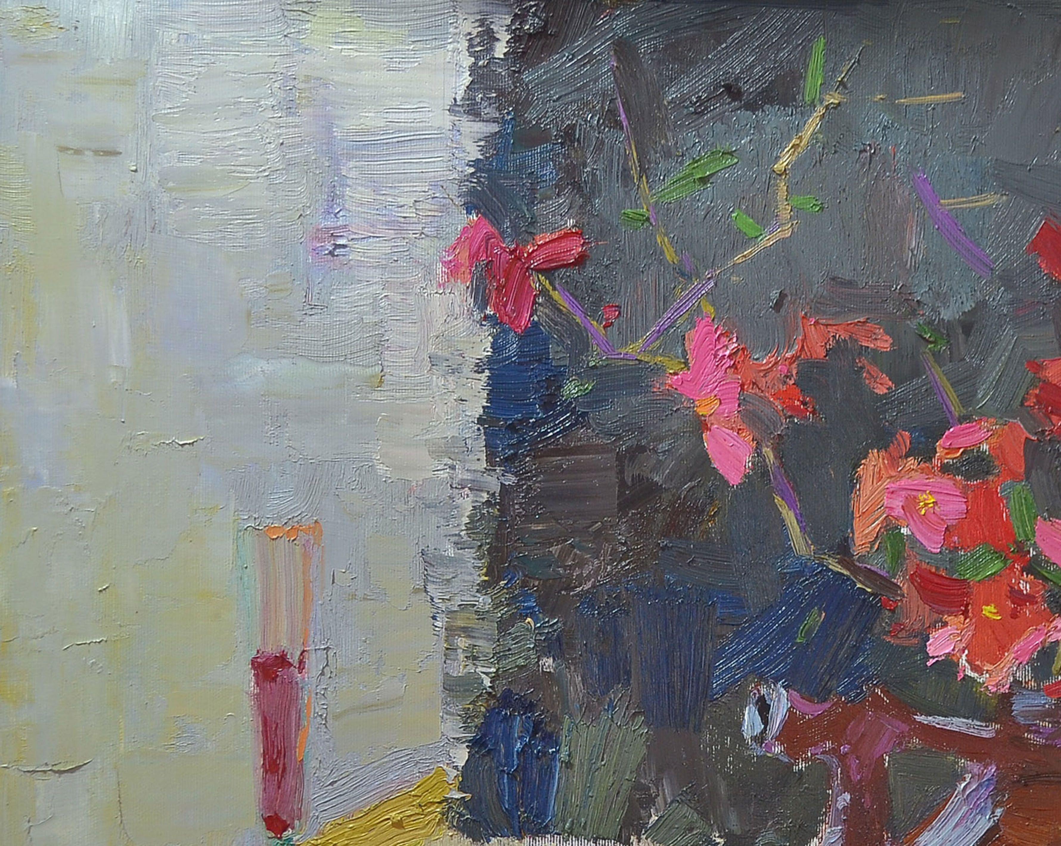 Flowers of the East, Painting, Oil on Canvas For Sale 1