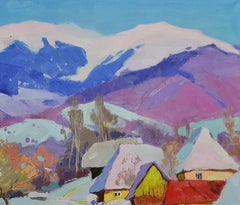 Happy Colors of Winter, Painting, Oil on Canvas