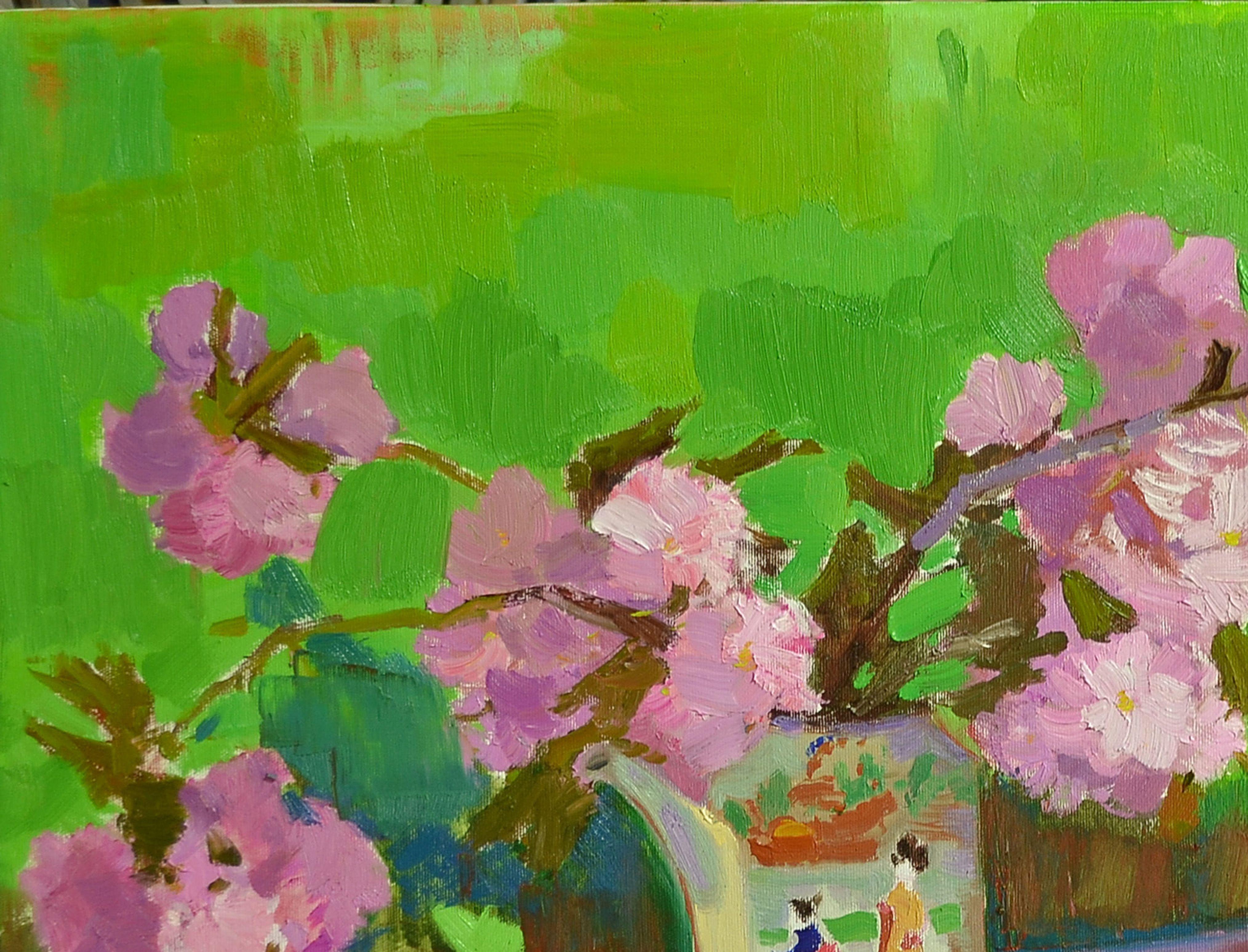 Looking for the Spring, Gemälde, Öl auf Leinwand im Angebot 1