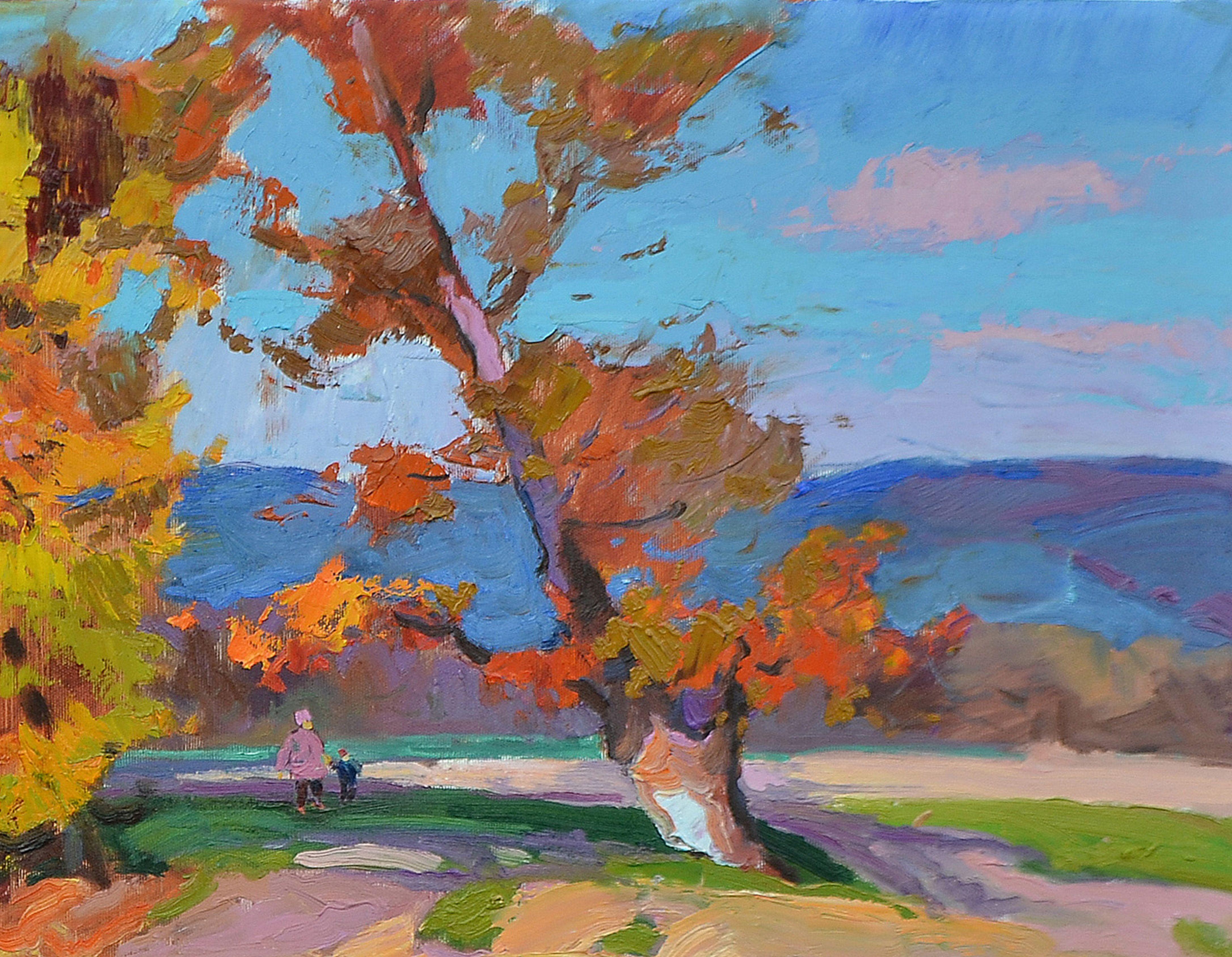 Oktober, Gemälde, Öl auf Leinwand (Impressionismus), Painting, von Alexander Shandor