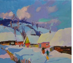 Corri a casa!, Pittura, Olio su tela