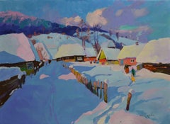Run to the house!, Painting, Oil on Canvas