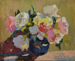 Spring bouquet _ Oil on Cardboard, Painting, Oil on Other