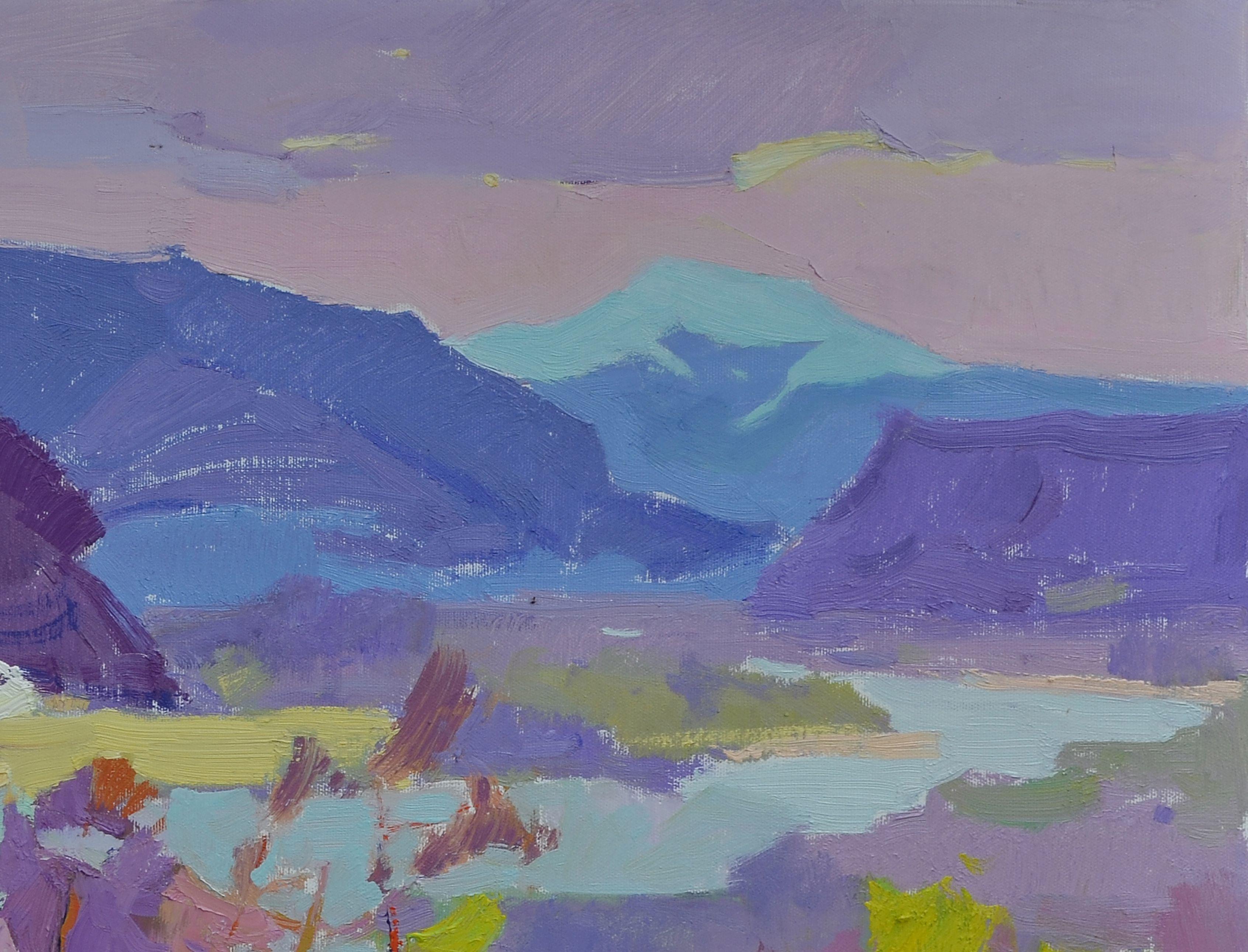 Peinture, huile sur toile, « Spring distance » - Impressionnisme Painting par Alexander Shandor