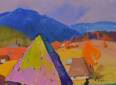 L'estate è passata, Pittura, Olio su tela