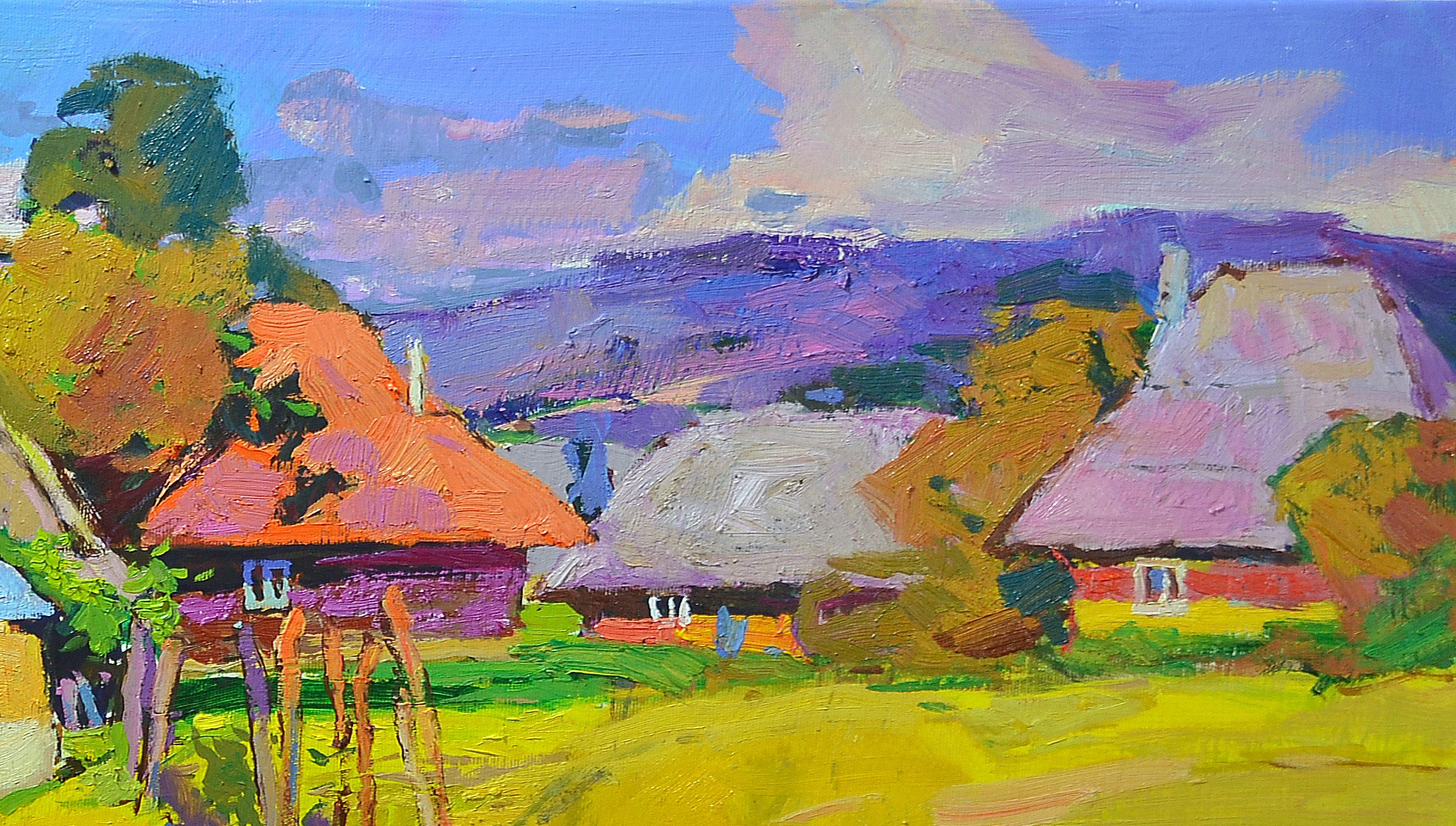 Sommerzeit, Gemälde, Öl auf Leinwand (Impressionismus), Painting, von Alexander Shandor
