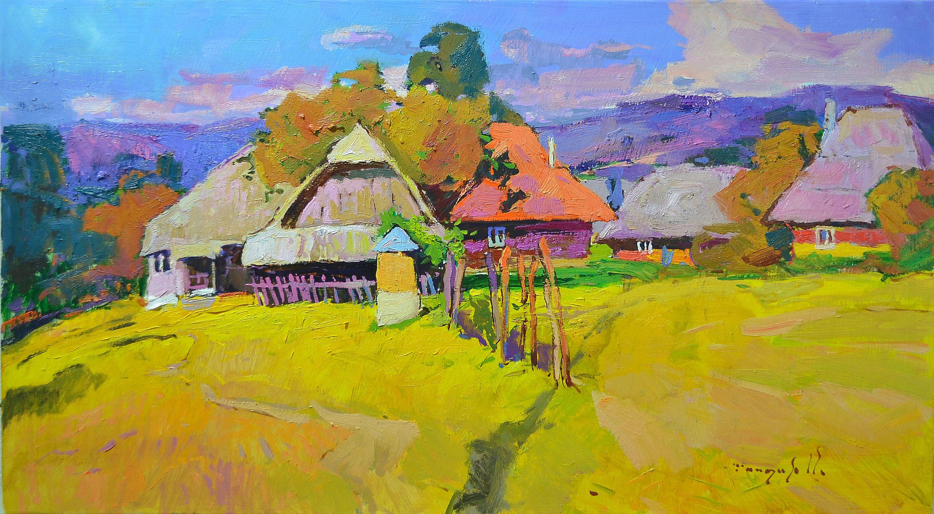 Sommerzeit, Gemälde, Öl auf Leinwand – Painting von Alexander Shandor