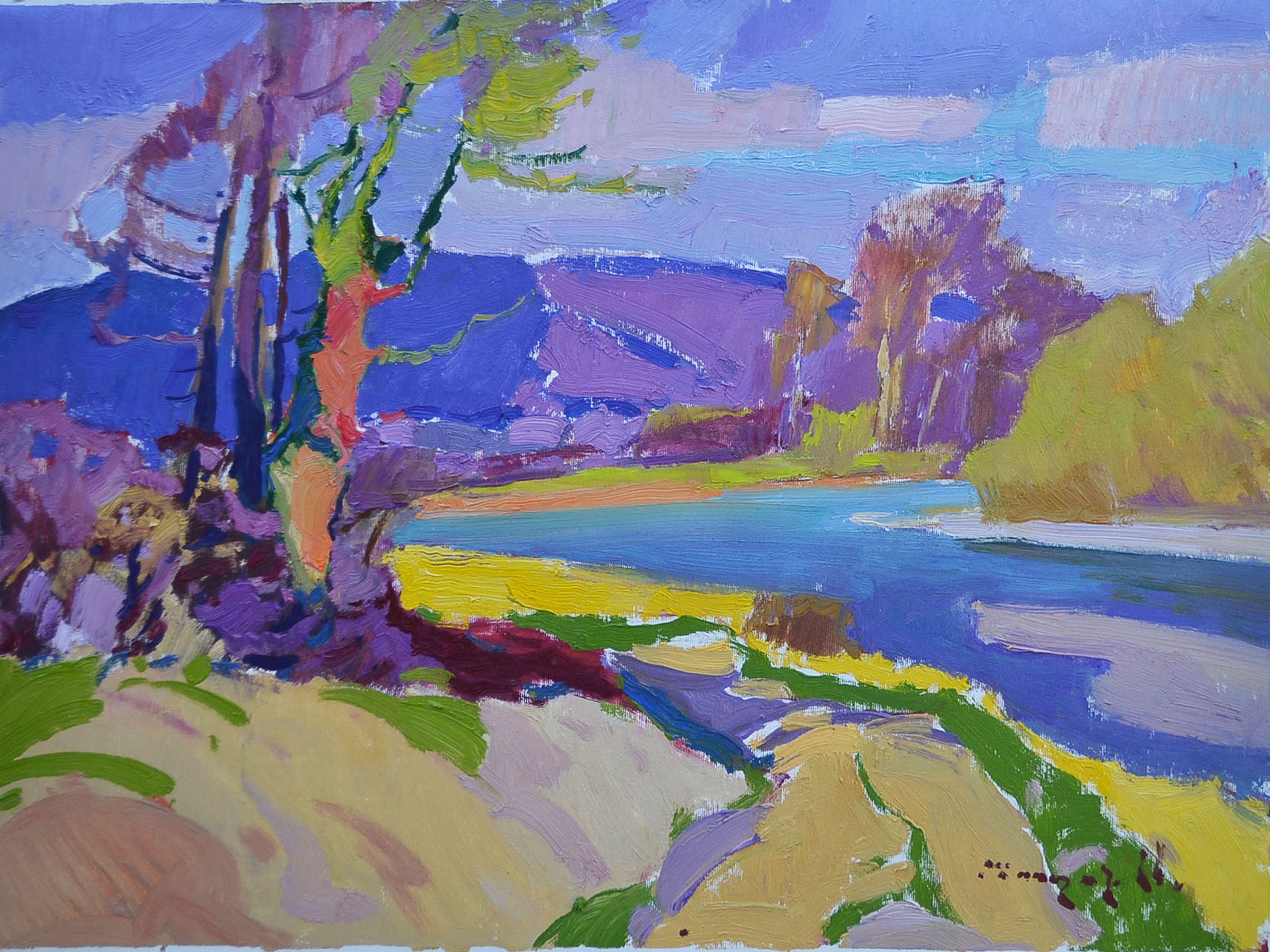 The long-awaited spring, Gemälde, Öl auf Leinwand