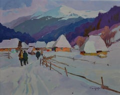 The Road To The Native Village, Painting, Oil on Canvas