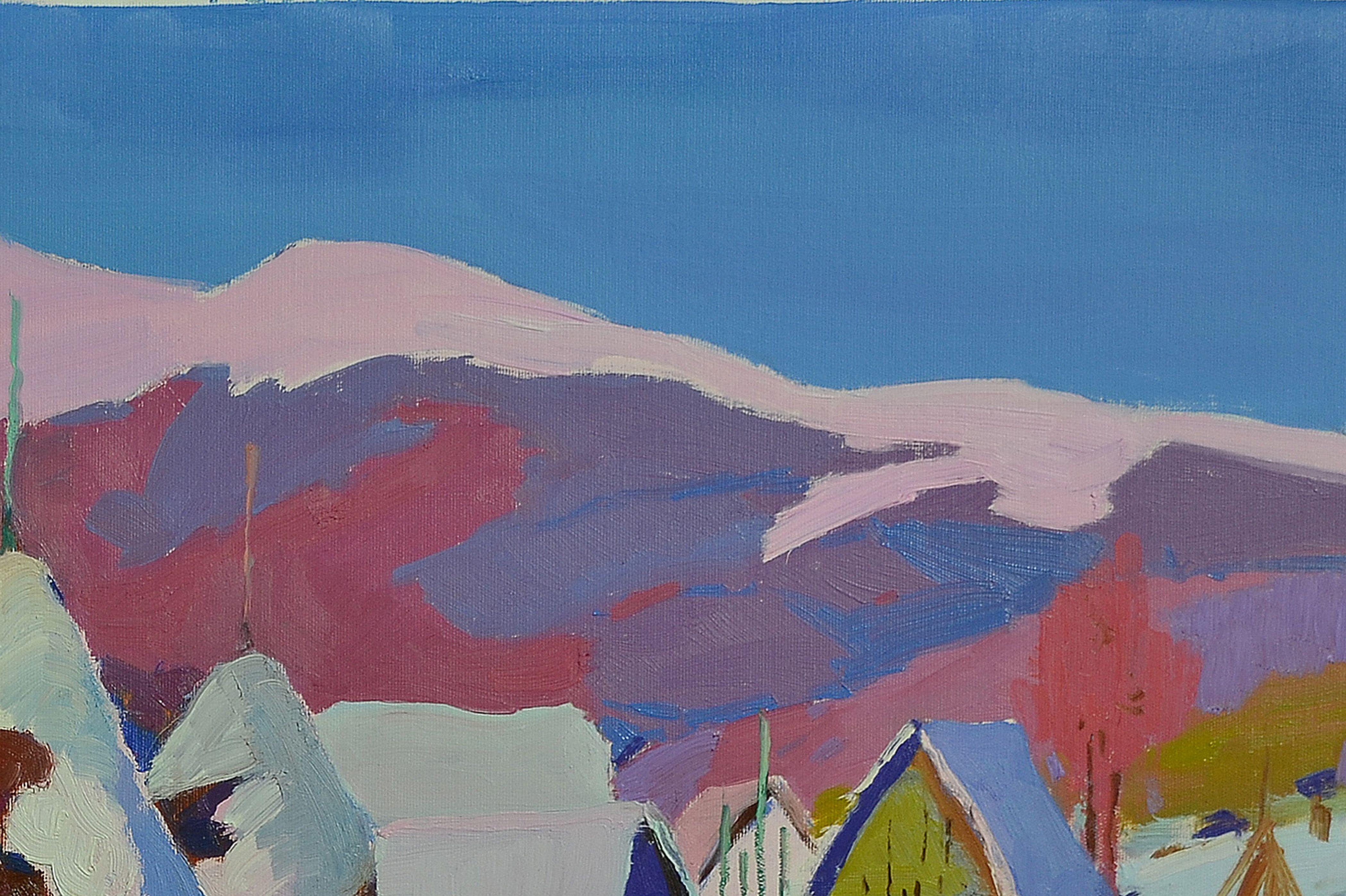 Besuch, Gemälde, Öl auf Leinwand (Impressionismus), Painting, von Alexander Shandor