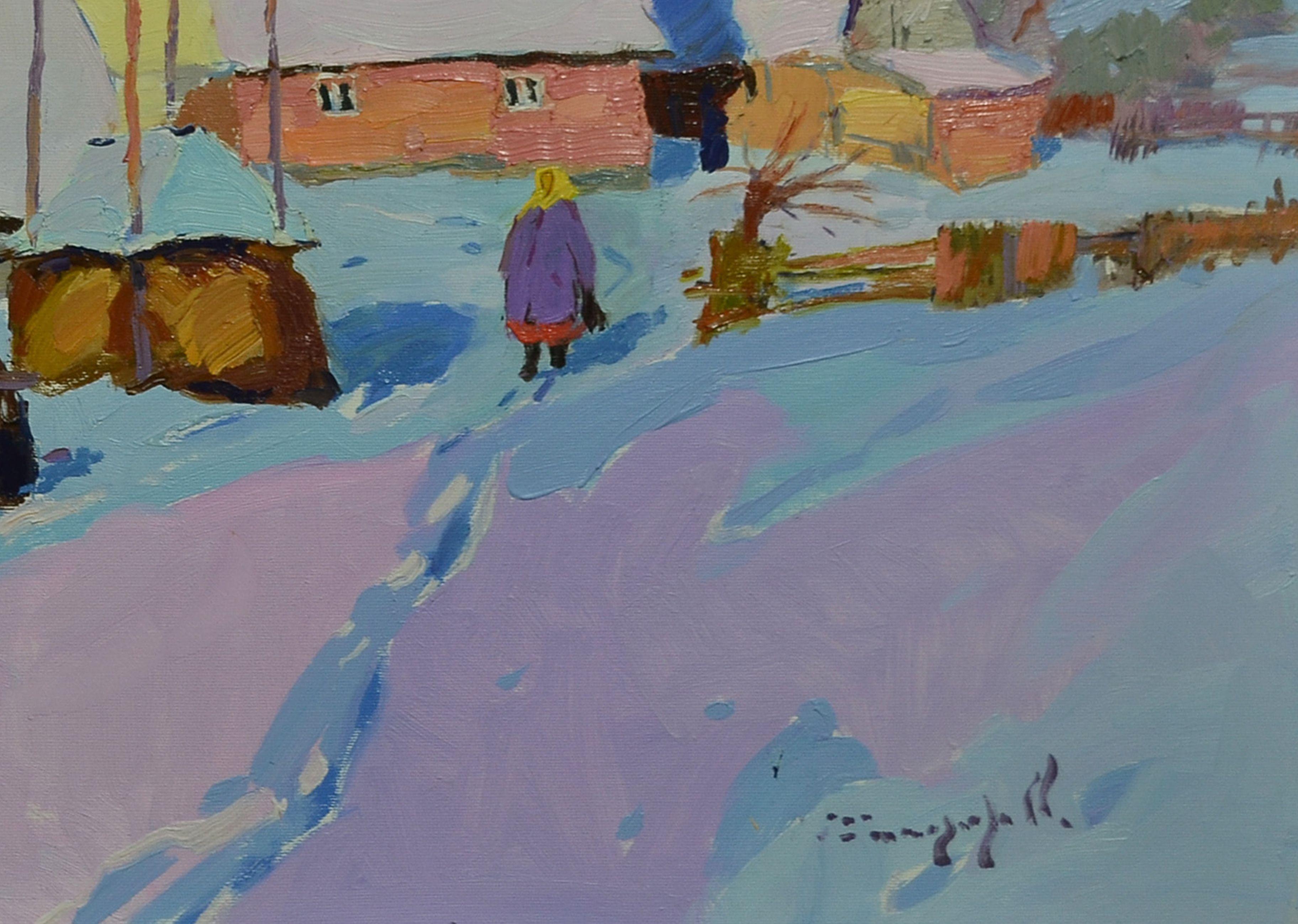 Gemälde:Öl auf Leinwand  Original:Einzigartiges Kunstwerk  Größe:31,5 B x 23,6 H x 1 T in  Rahmen:Nicht gerahmt  Bereit zum Aufhängen:Ja  Verpackung:Wird in einer Box geliefert :: Gemälde :: Impressionist :: Dieses Werk wird mit einem offiziellen,