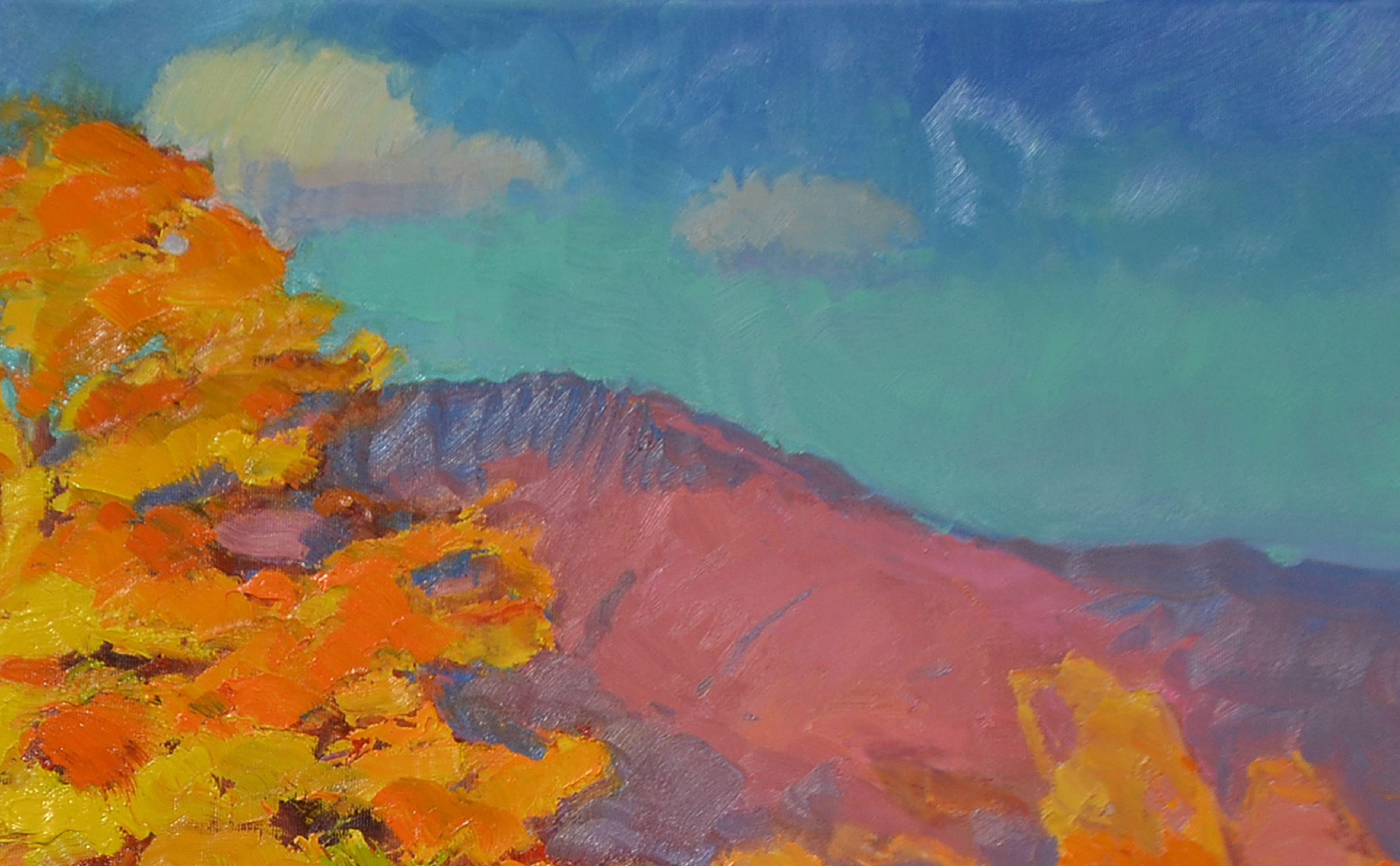 Yellow Tree, Painting, Oil on Canvas For Sale 1