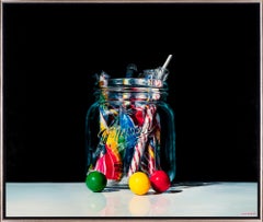 "Caramelo" Bodegón realista contemporáneo enmarcado Pintura al óleo sobre lienzo