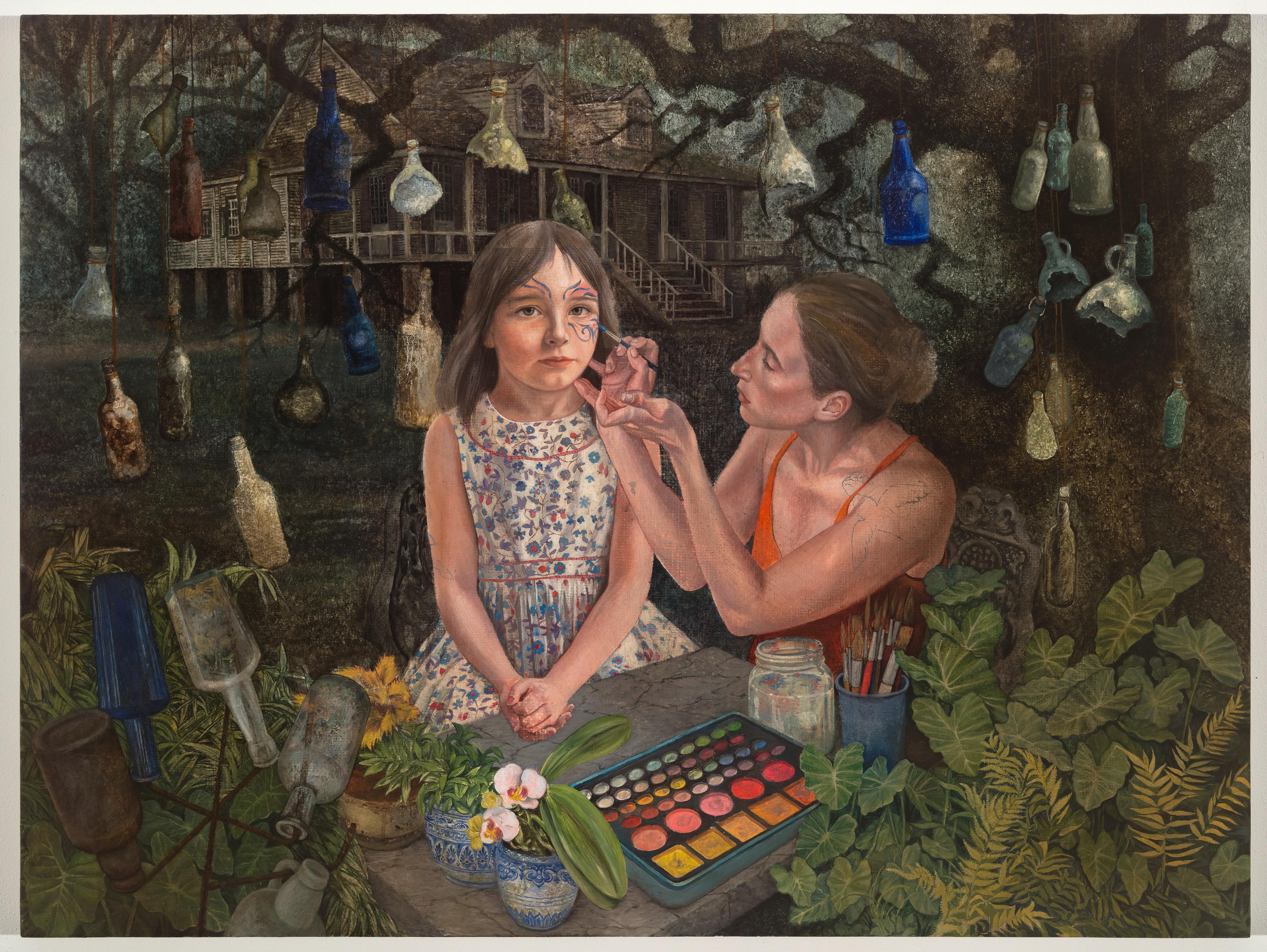 "Face Painting" -- Pittura ad olio di Alexander Stolin