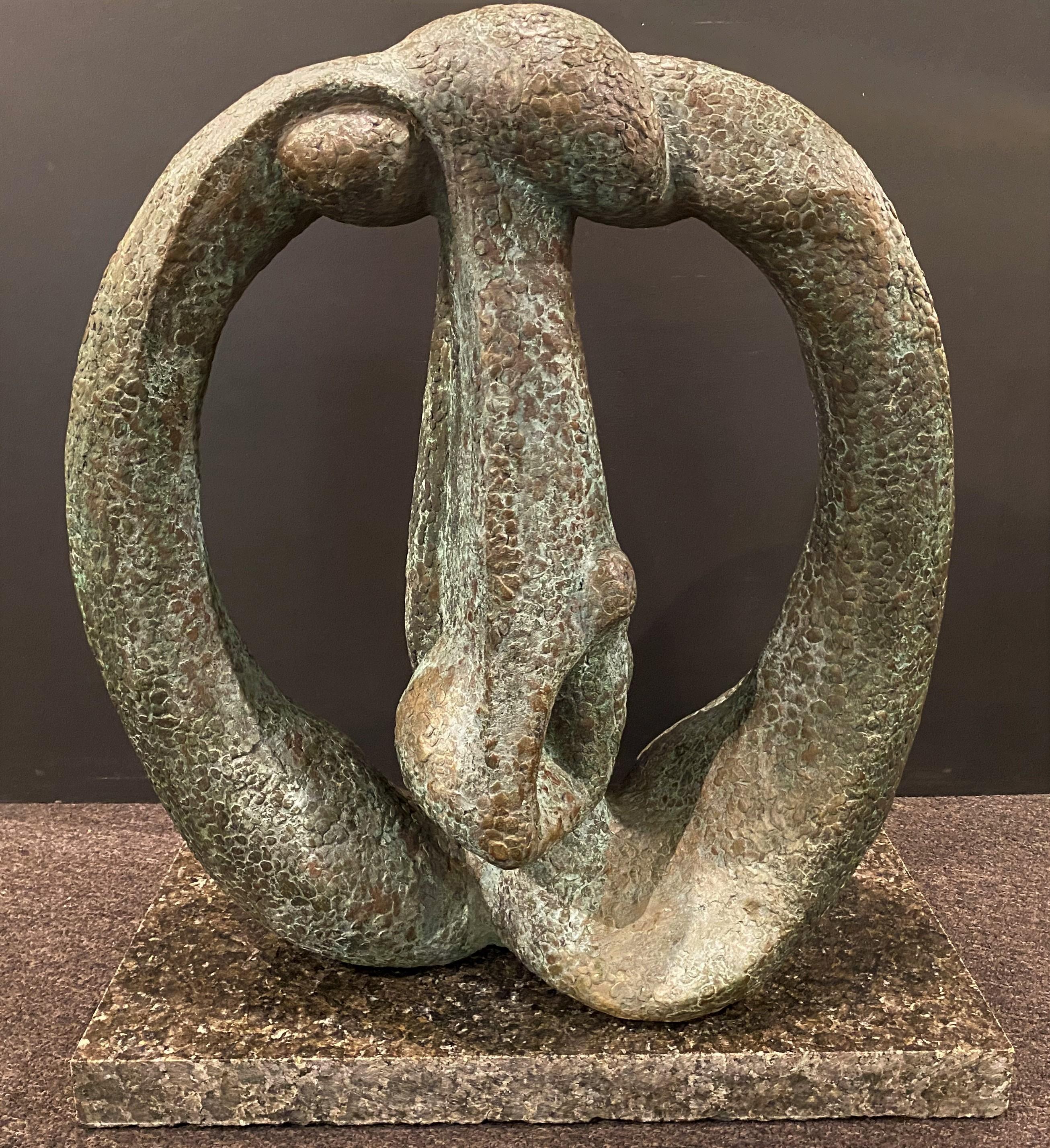 Abstract Sculpture in Bronze 3