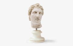 Busto di Alexander il Grande n. II realizzato con polvere di marmo compressa Statua