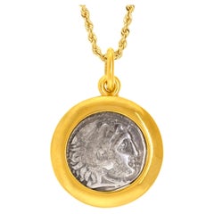 Vintage Alexander the Great Coin Pendant