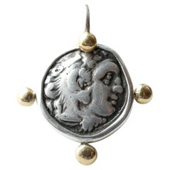 Alexander the Great Drachm (Zeus and Hercules) Silver and 18k Gold