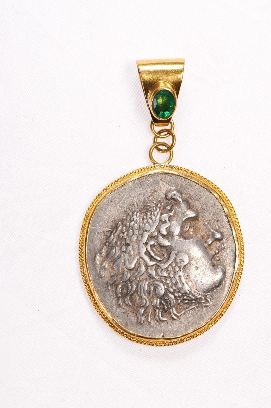 Classical Greek Alexander The Great Pendant (pendant only) For Sale