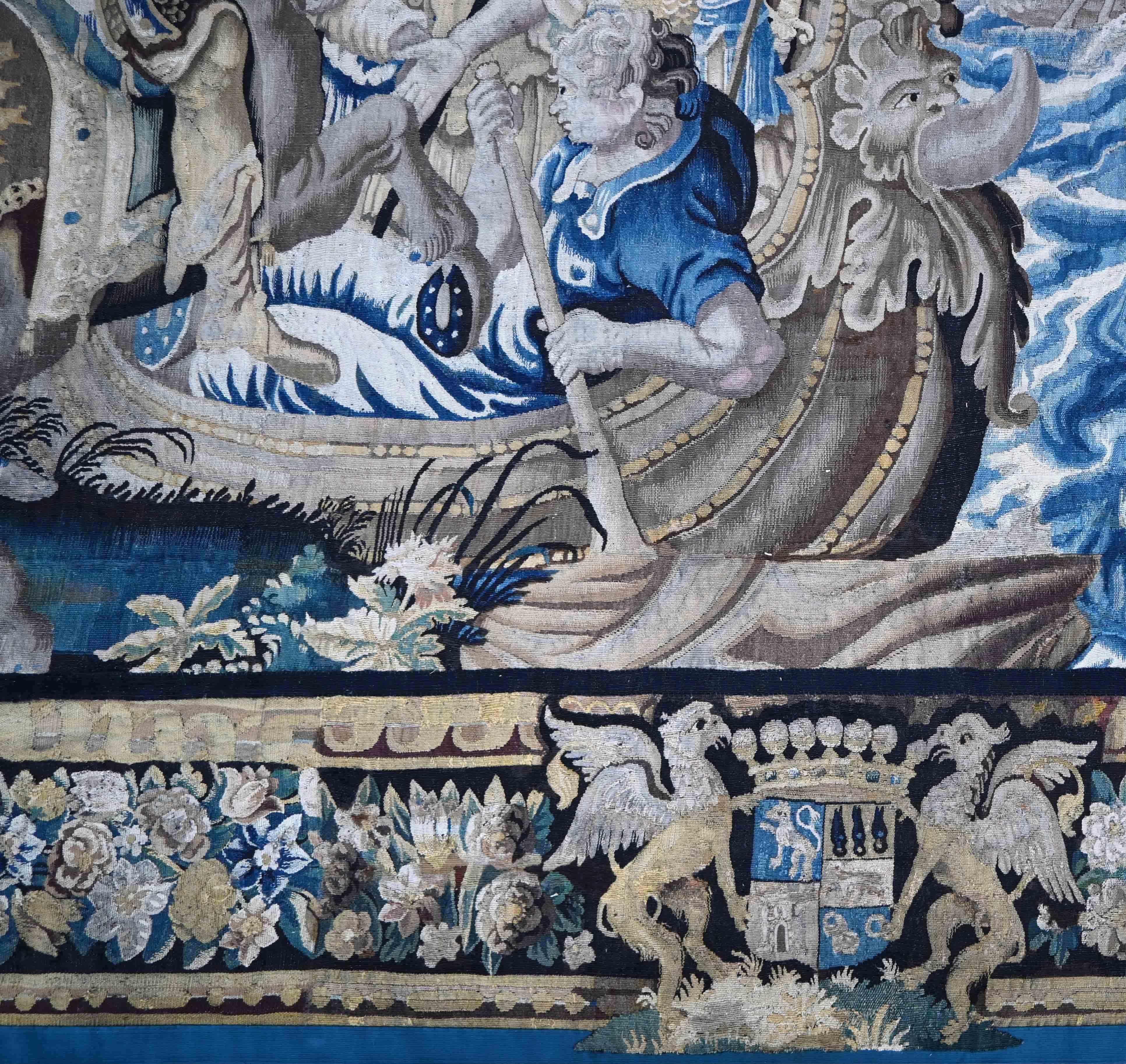 Alexander der Große, The Passage of the Granicus - Flemish Tapestry 17th -N 1503 im Angebot 2