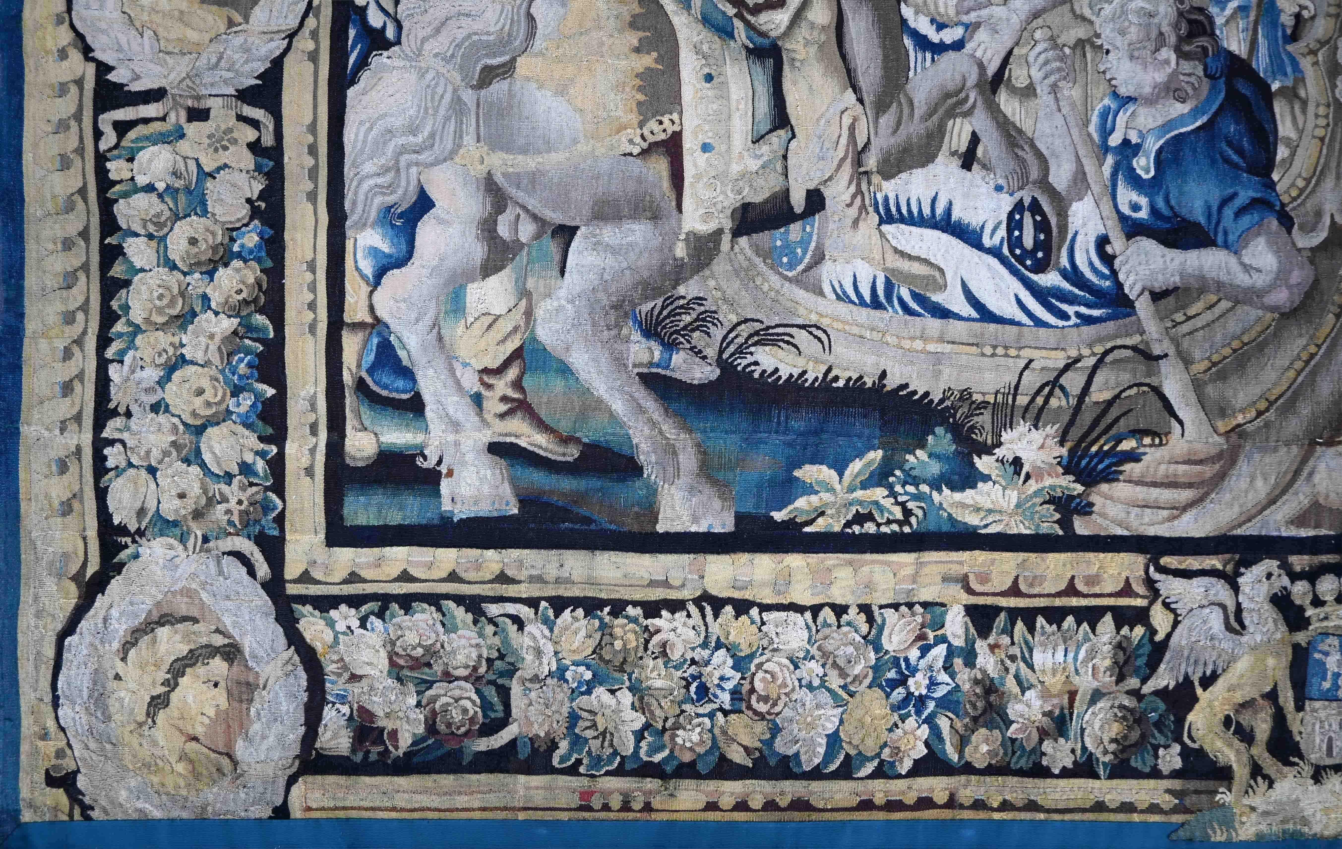 Alexander der Große, The Passage of the Granicus - Flemish Tapestry 17th -N 1503 im Angebot 1