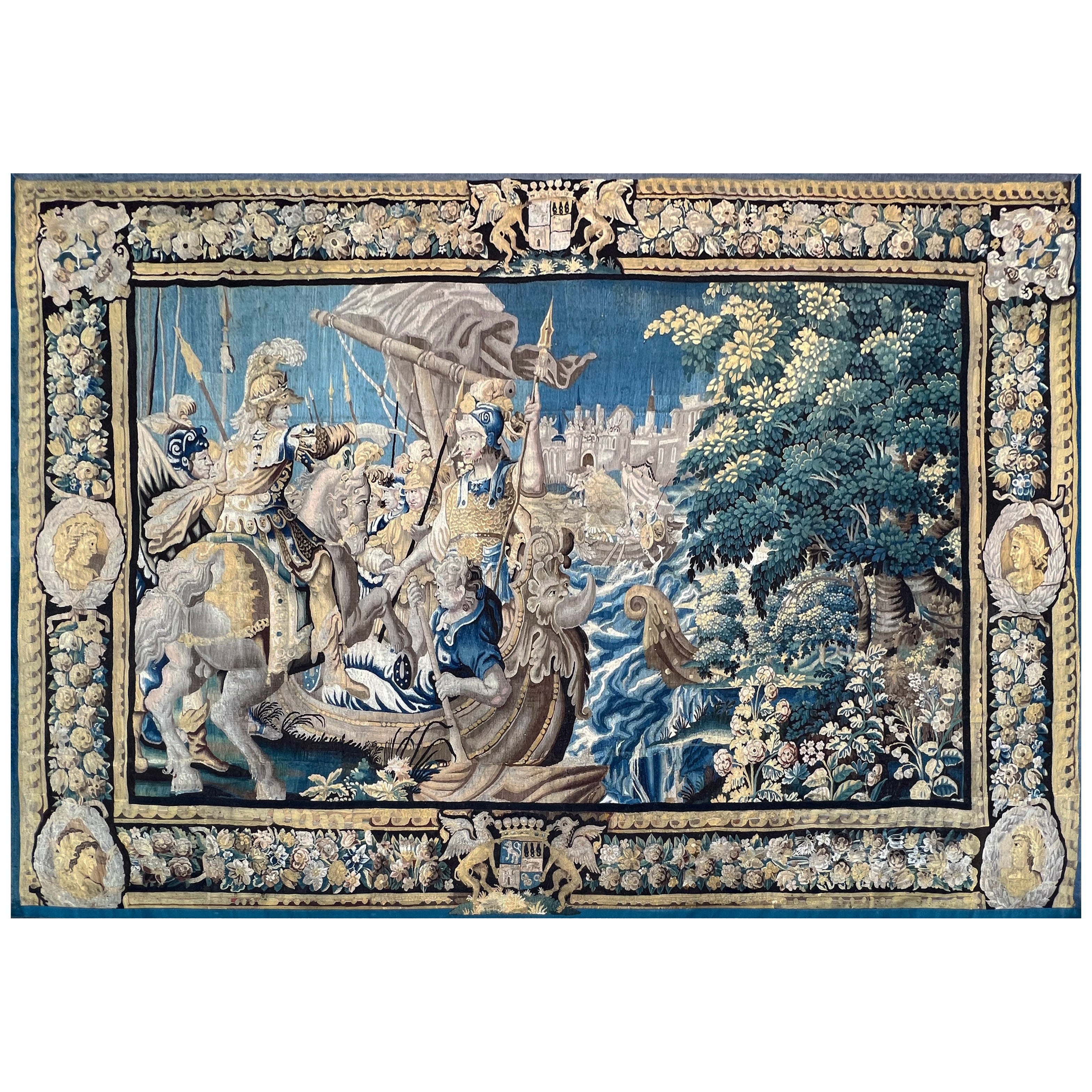 Alexander the Great, The Passage of the Granicus - Tapisserie flamande 17e -N 1503