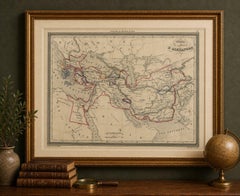 Alexander the Great’s Empire Map — Classical Campaign Routes, c.1800