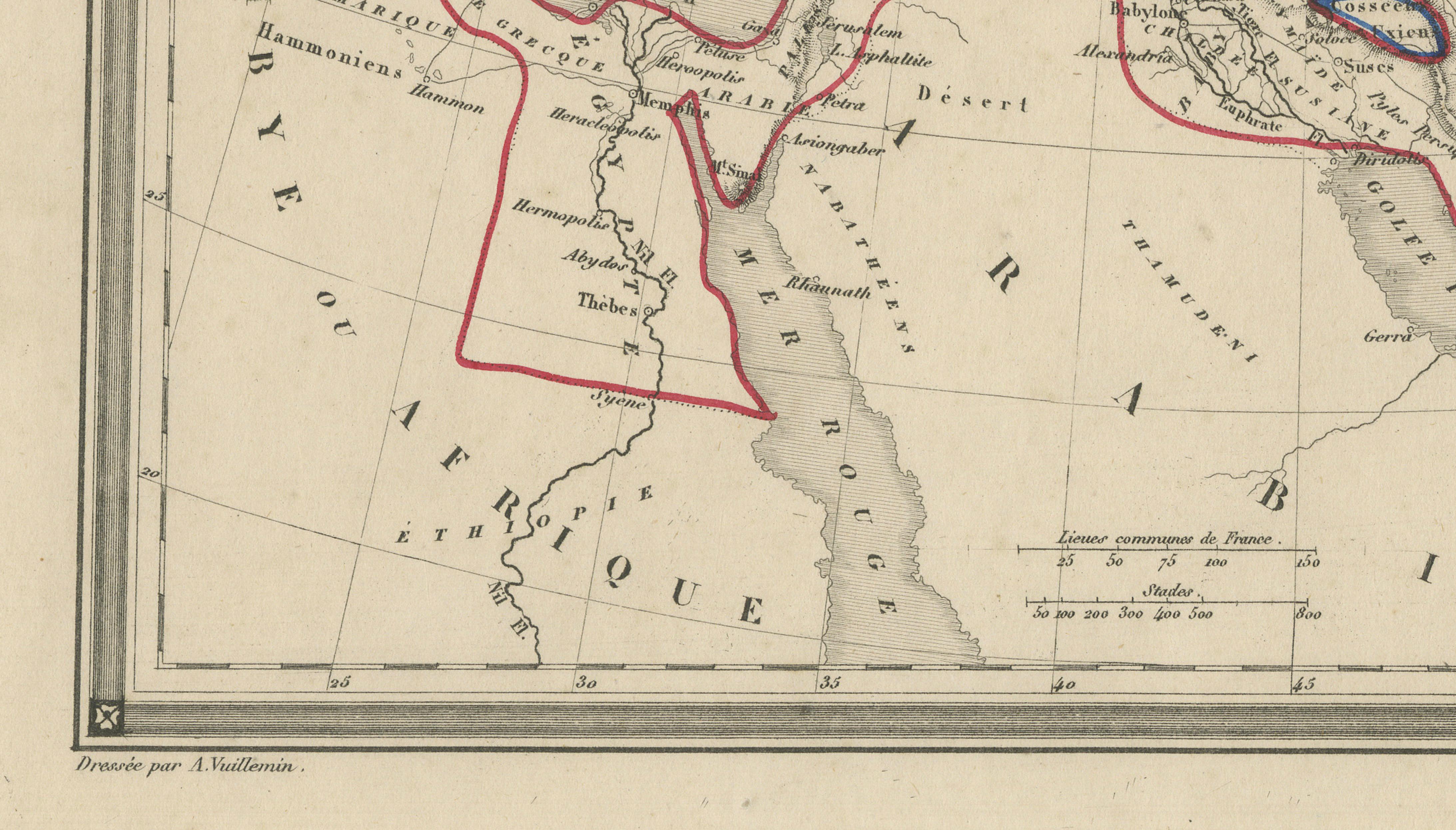 Alexander the Great’s Empire Map — Classical Campaign Routes, c.1800