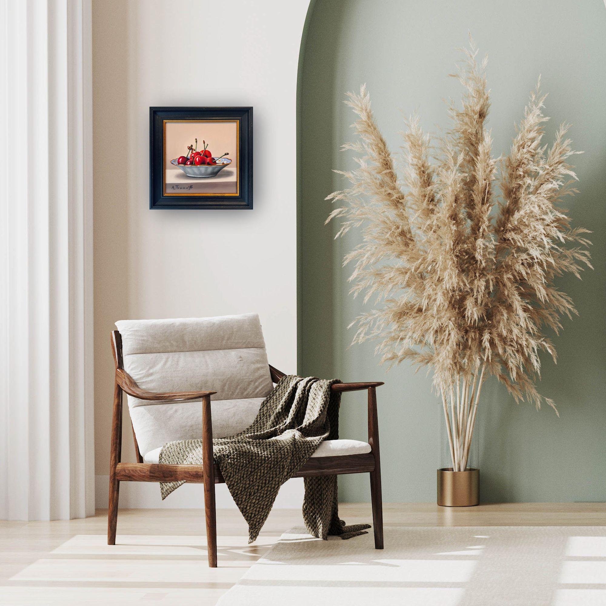 We offer complimentary worldwide shipping and cover all tariffs and import taxes for this artwork. This elegantly framed artwork is currently on display and available for sale at Signet Contemporary Art Gallery and online.

A vision of delicacy and