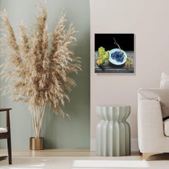 Still Life with Grapes - original still life realism painting - contemporary art