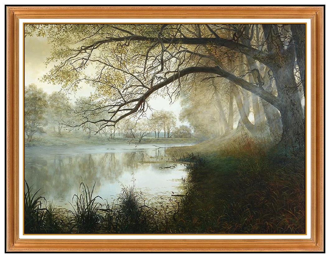 Alexander V. Orlov Landscape Painting - Alexandre Orlov Original Oil Painting On Canvas Large Signed Landscape Alexander