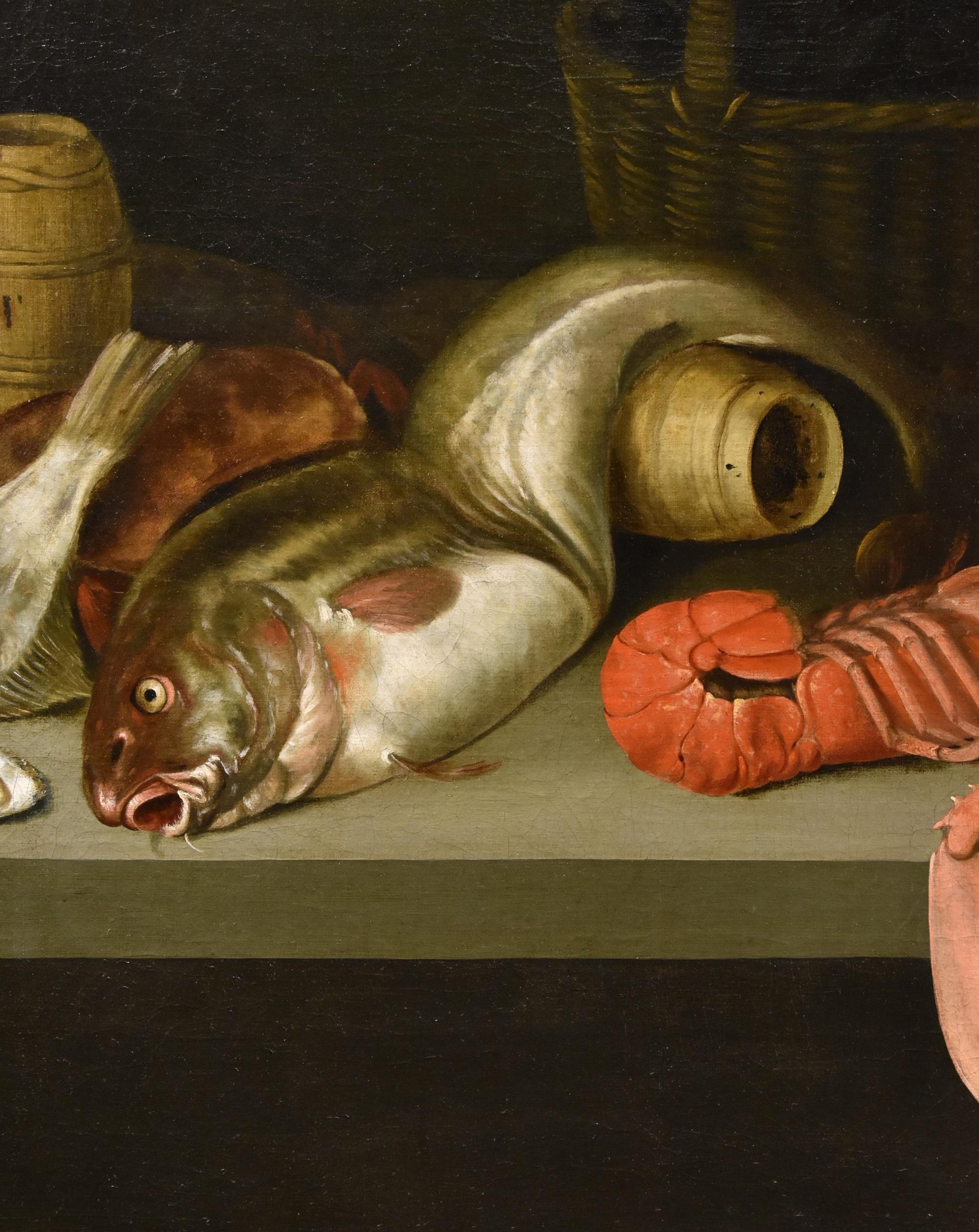 Still Life Adriaenssen Paint 17th Century Oil on canvas Old master Flemish - Black Still-Life Painting by Alexander Van Adriaenssen (antwerp, 1587 - 1661)