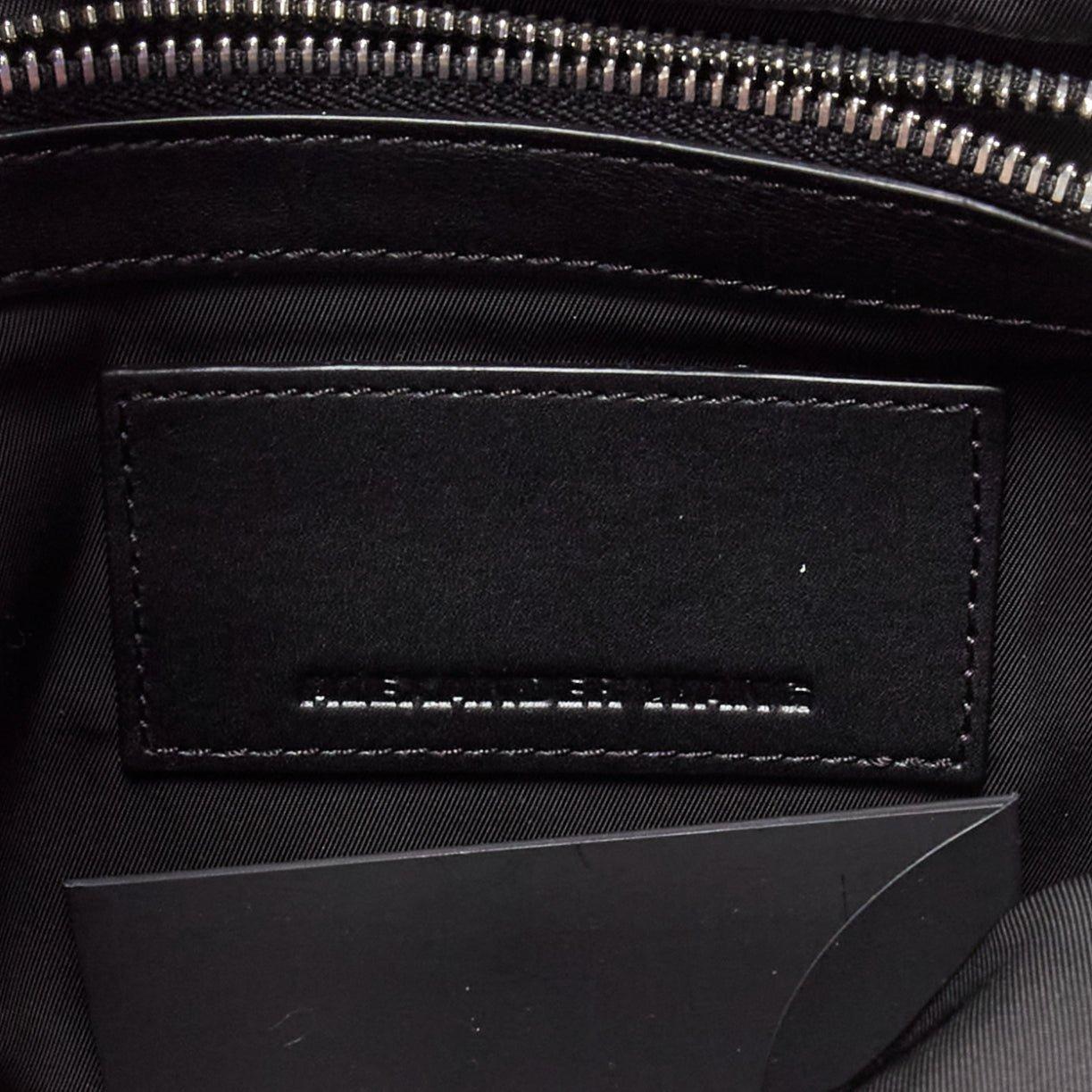 ALEXANDER WANG 2015 Runway Sneaker black leather panels clutch bag For Sale 5
