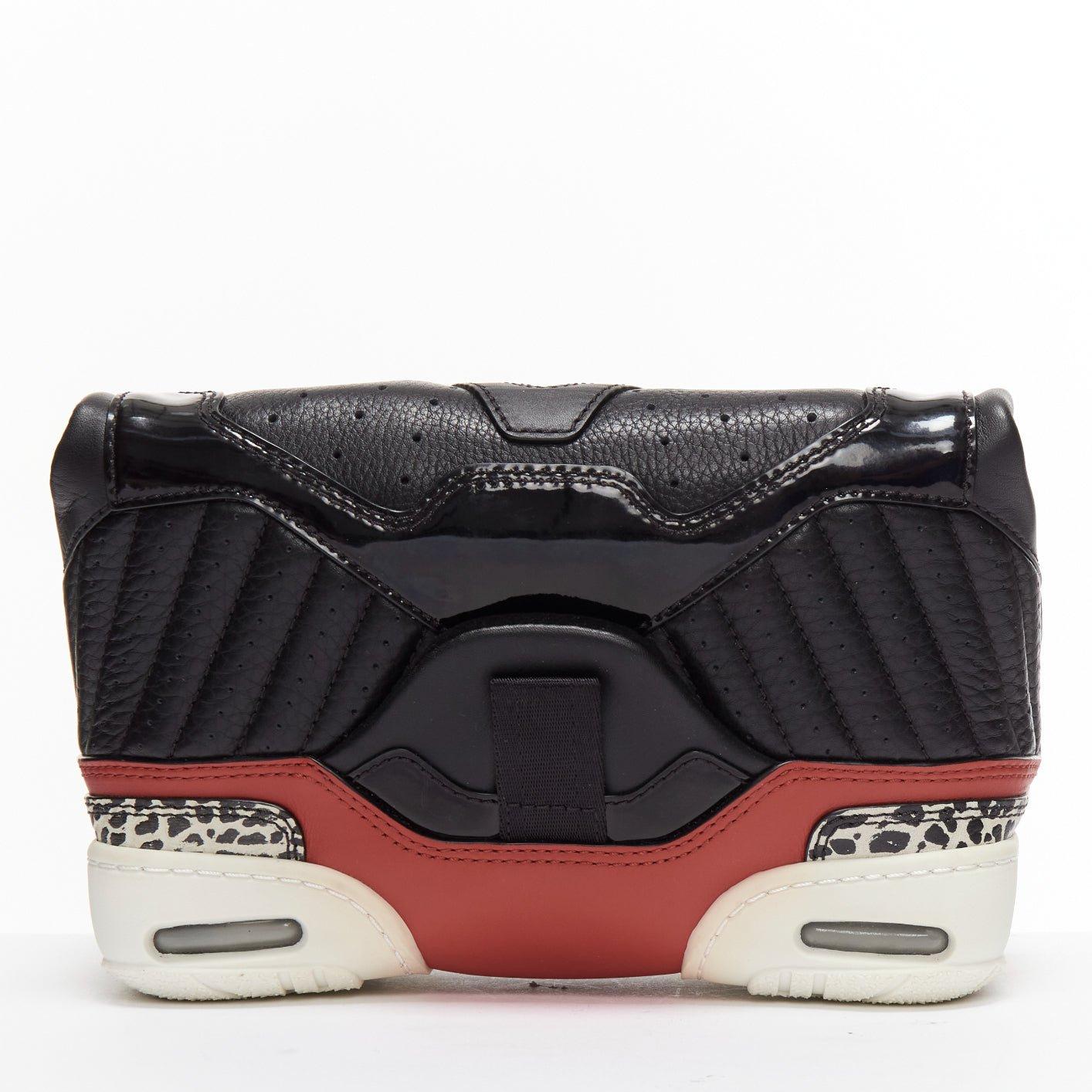 Women's ALEXANDER WANG 2015 Runway Sneaker black leather panels clutch bag For Sale
