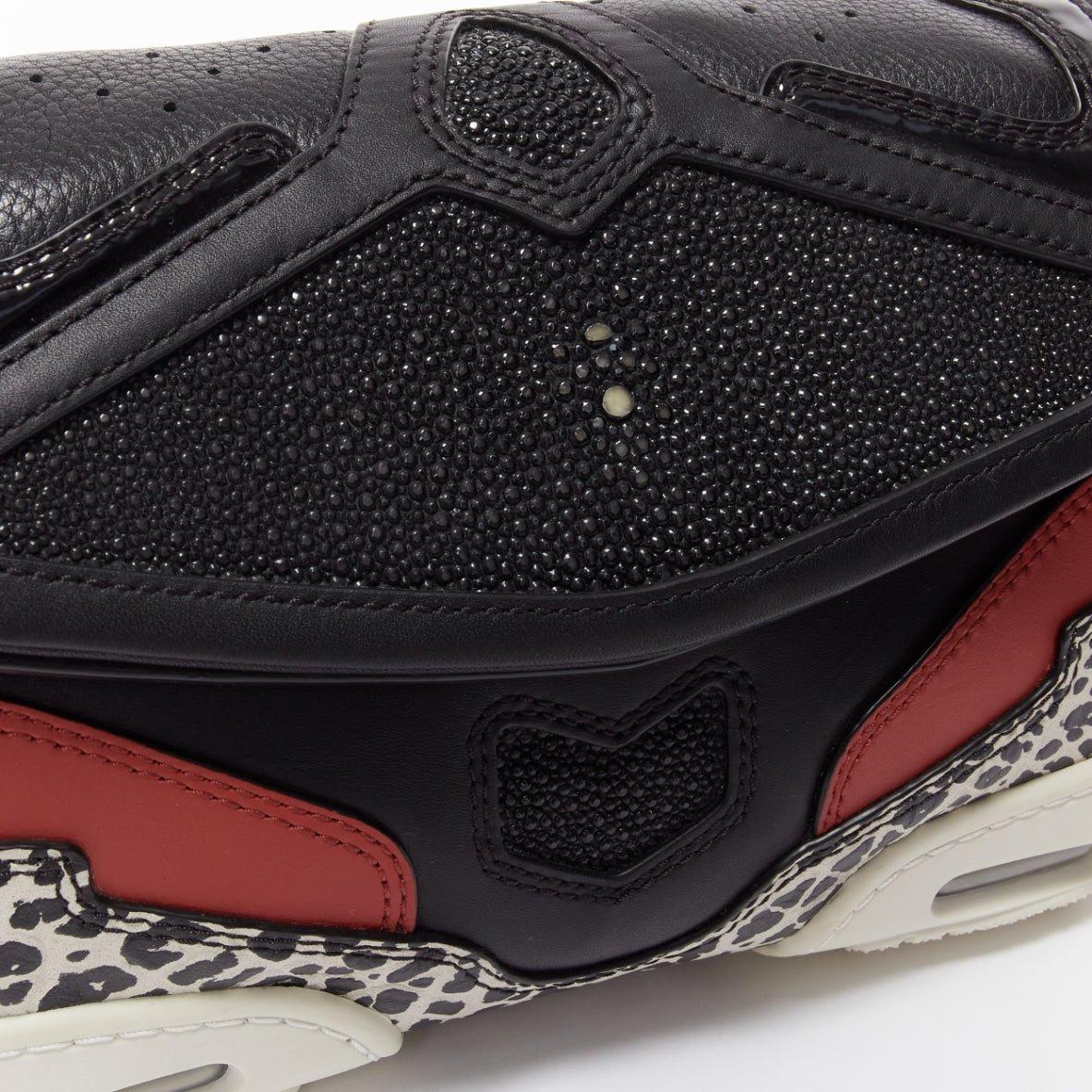 ALEXANDER WANG 2015 Runway Sneaker black leather panels clutch bag For Sale 2