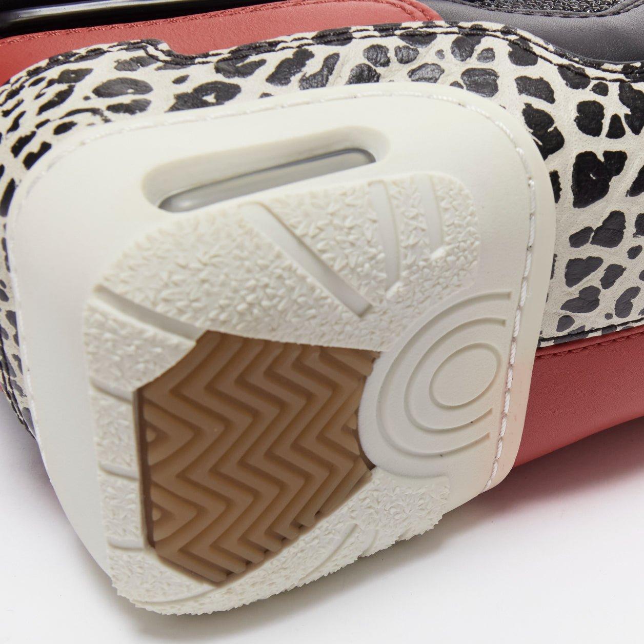 ALEXANDER WANG 2015 Runway Sneaker black leather panels clutch bag For Sale 3