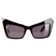 Alexander Wang x Linda Farrow AW12 Lunettes de soleil œil de chat noires